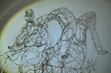 goat wire sculpture