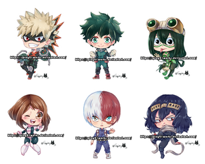 Boku no Hero chibi set1