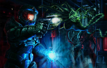 Aliens vs Halo