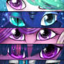P:Speedpaint:MLP EYES OF LOVING (print) 2 family