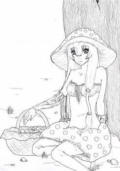 Mrs. Toadstool - Lineart