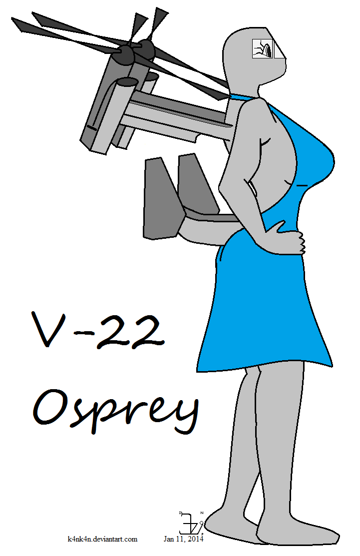 anthro V-22 Osprey female