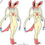 anthro Sylveon _ male and female