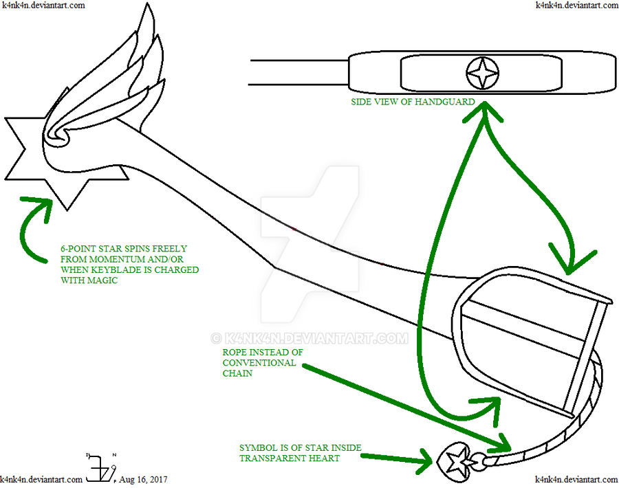 Keyblade design _ WIP - needs a name by K4nK4n on DeviantArt