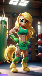 Applestack the MMA fighter (anthro version 1)