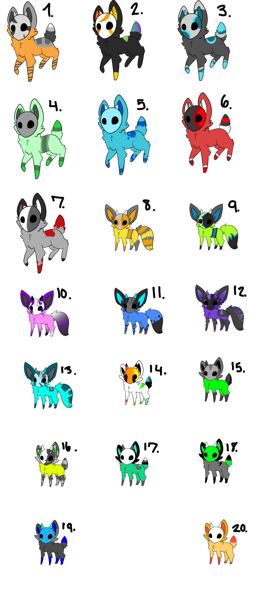 Maskees Adoptables -OPEN-