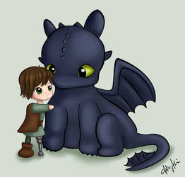 Hiccup and Toothless