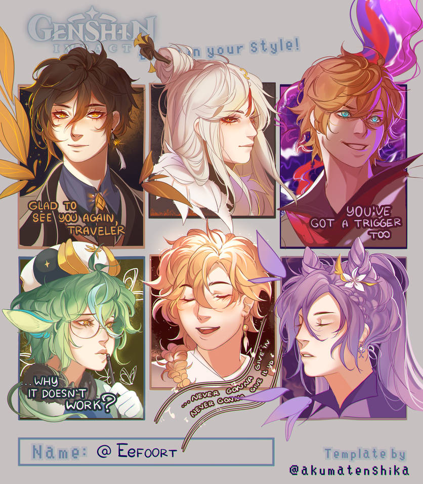 Draw In Your Style Genshin Impact By Efort On Deviantart Draw In Your Style Genshin Impact By Efort On Deviantart