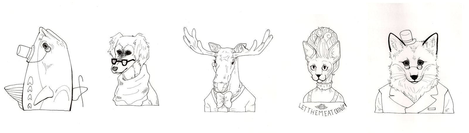 animal head plate designs