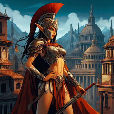 Athena, goddess of war, and practical reason. by alebocetos on DeviantArt