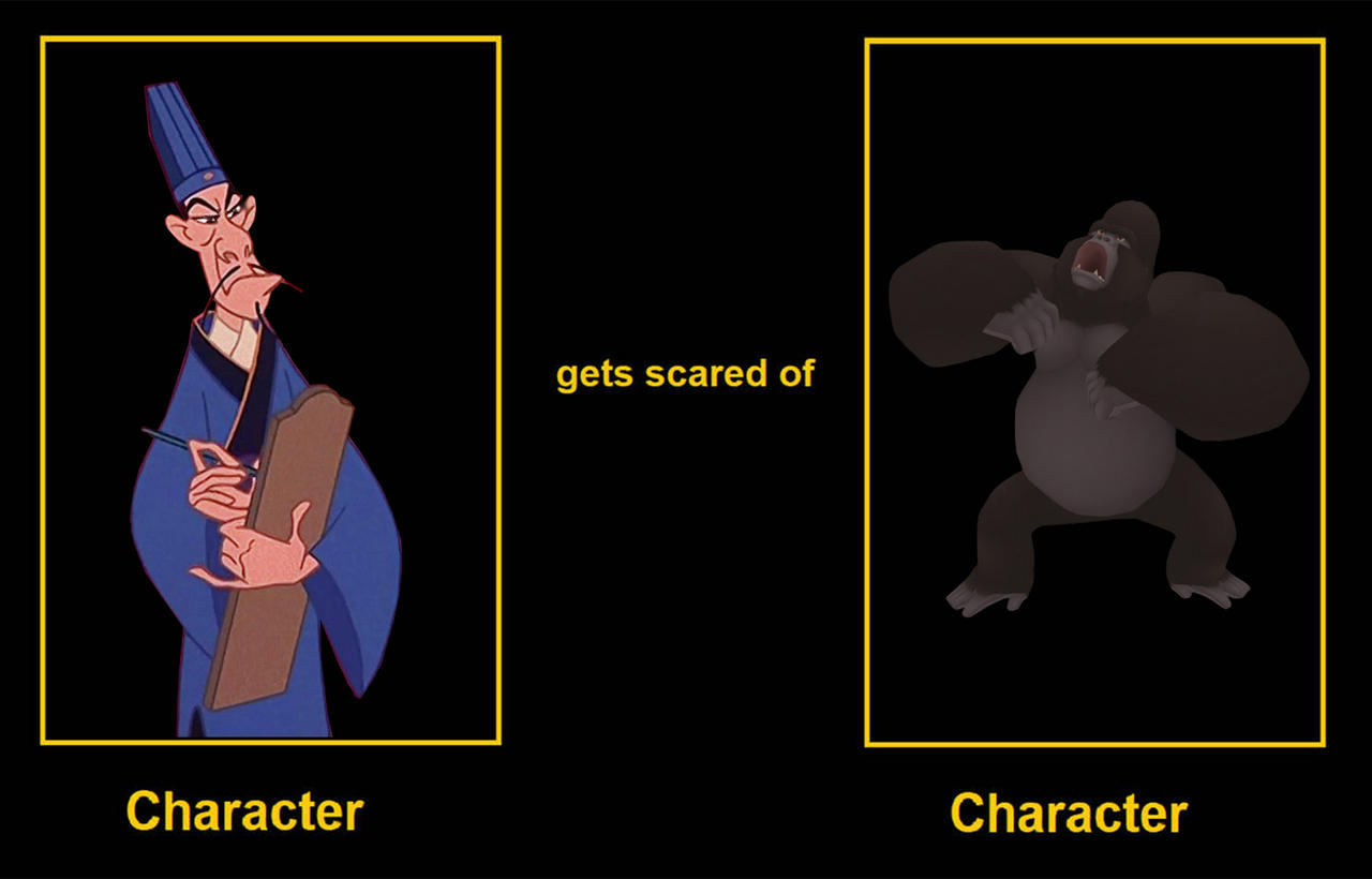 Chi Fu Chi Fu gets scared of Kerchak by Ariel1989GloryHoundz on DeviantArt