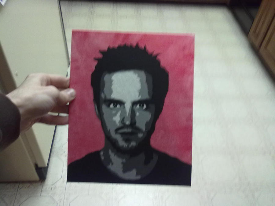 Aaron Paul Stencil