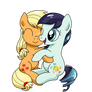 Appplejack and Coloratura