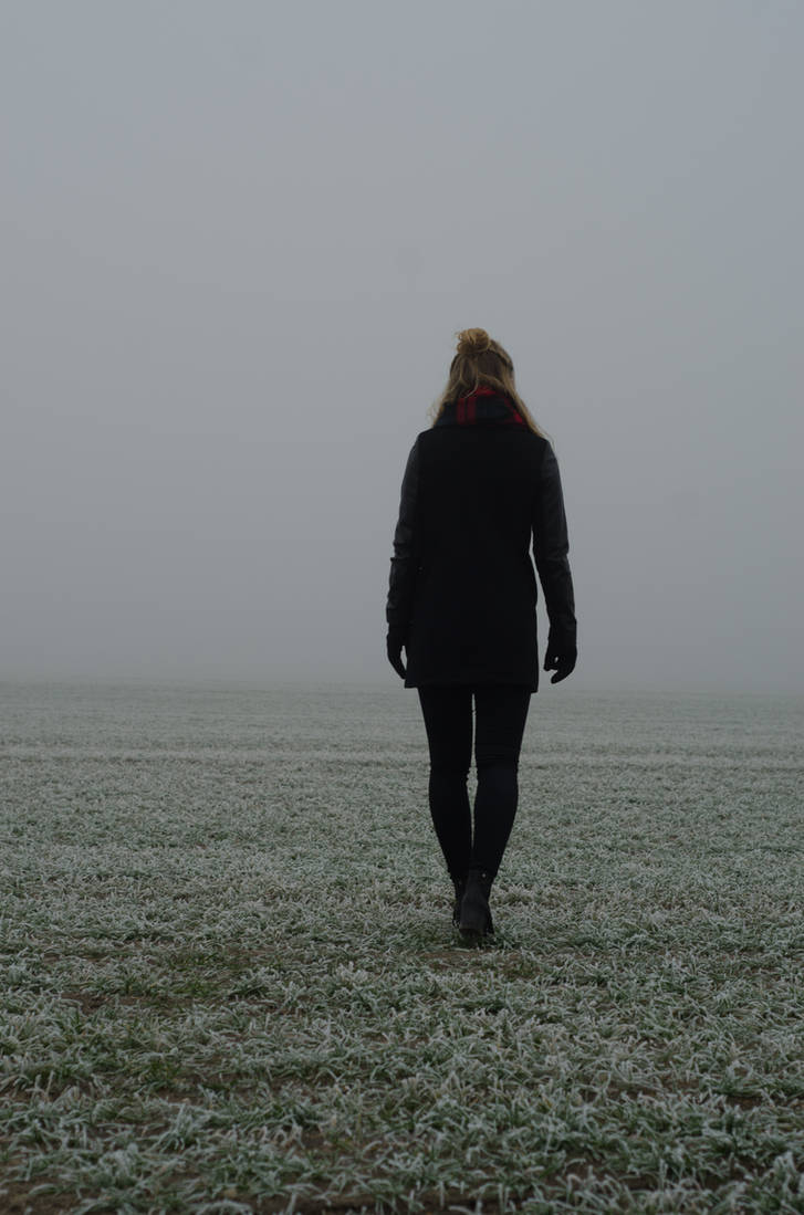 Woman in the fog STOCK by Szafulski