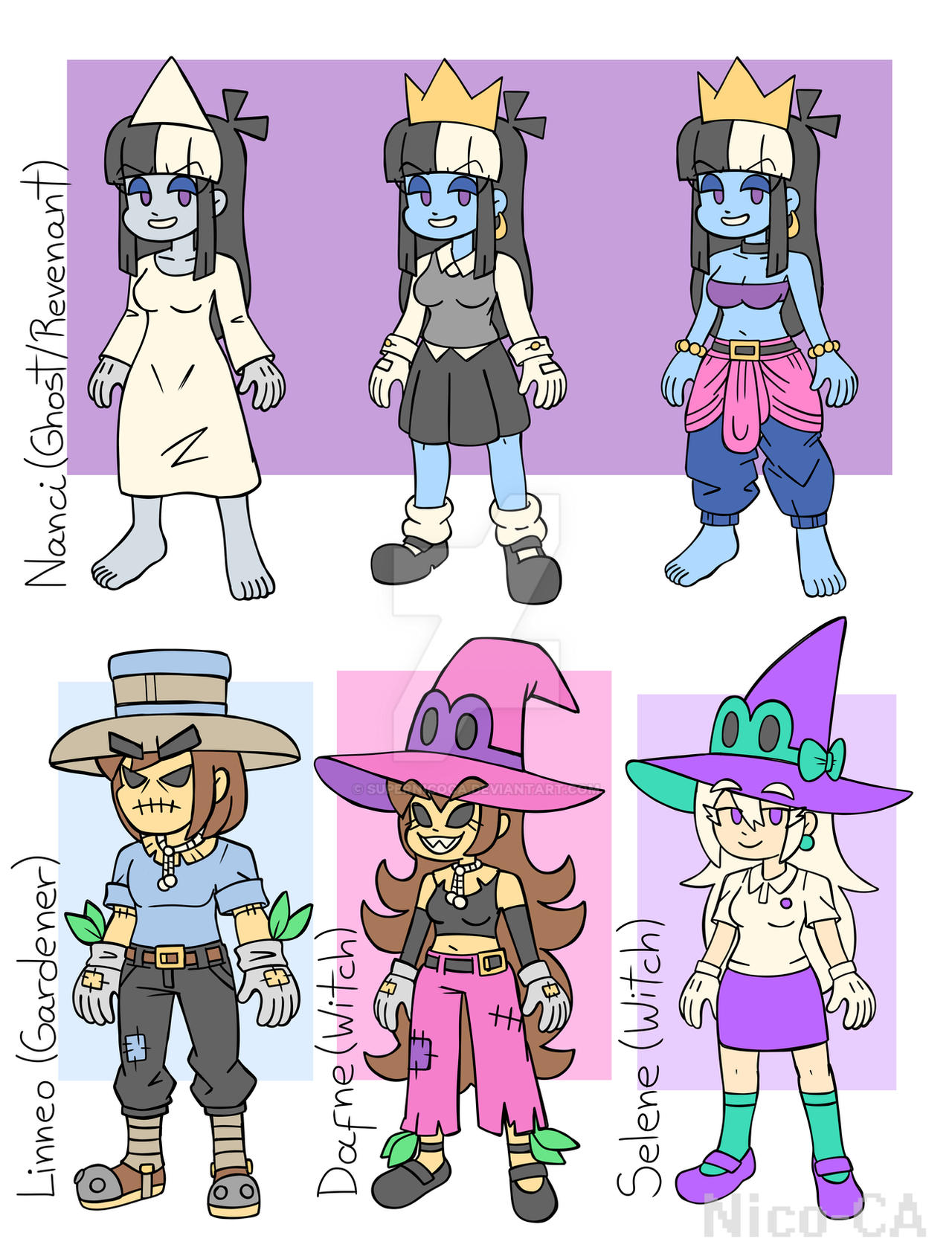 OCs Chart - Friends 3 by supernicoca on DeviantArt