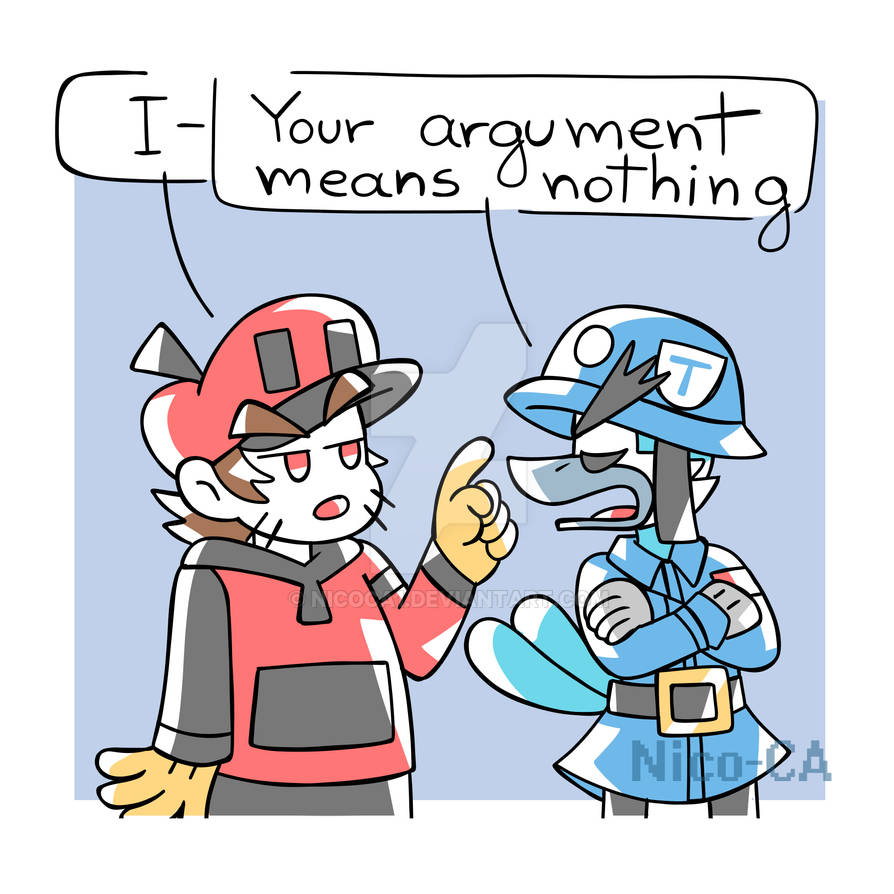 Arguing with a Twee Bird Person by NicoCA1 on DeviantArt