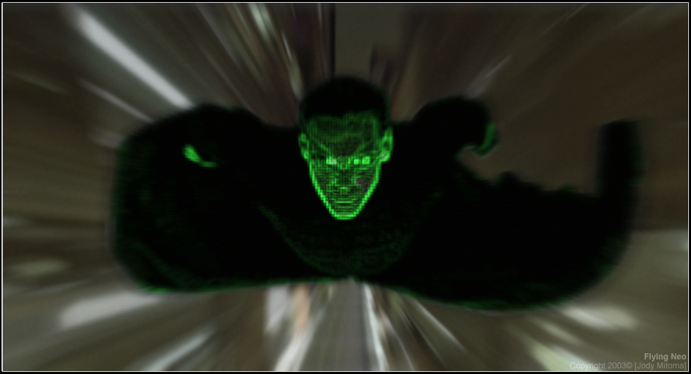 Matrix Reloaded Neo Flying