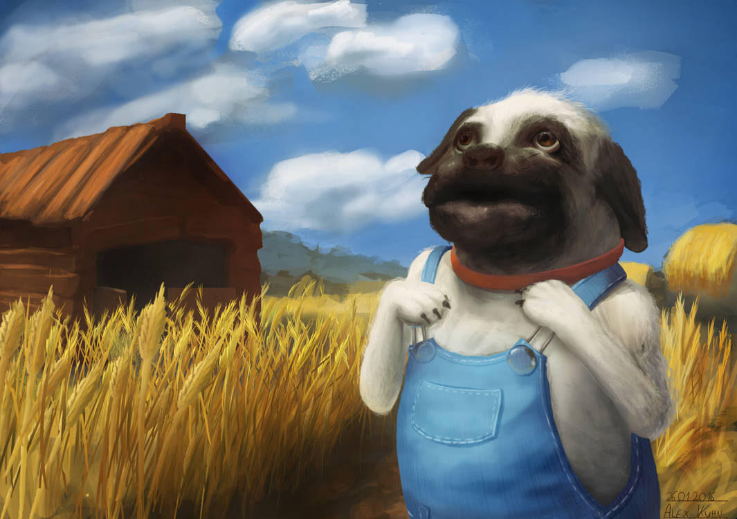 Farmer-Pug by AlexKuhn