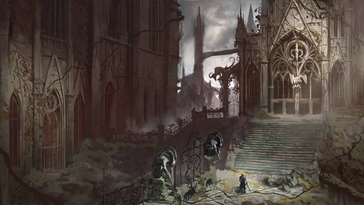 Gothic environment design by AlexKuhn on DeviantArt