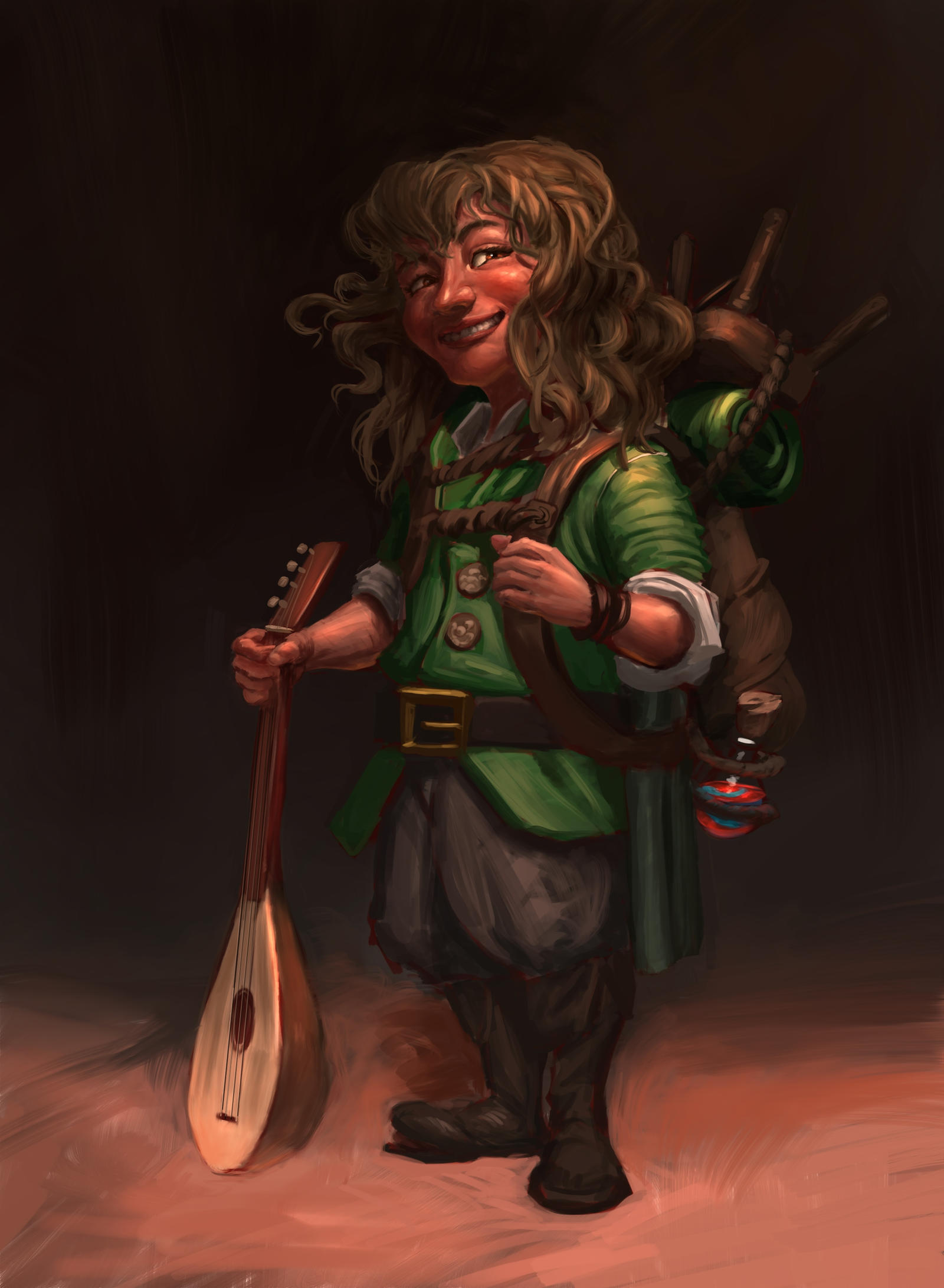 DnD Halfling Bard By AlexKuhn On DeviantArt Dnd halfling bard by alexkuhn on deviantart