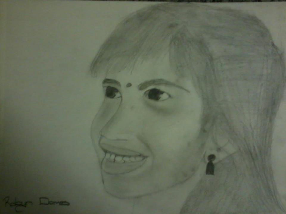 Indian Girl Pencil Sketch By Lostindarkshadows On Deviantart