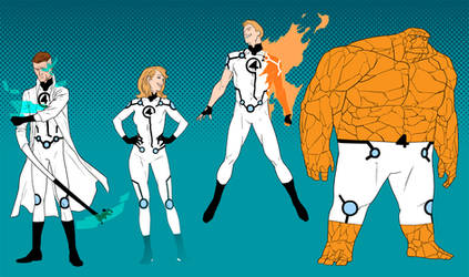 Project : Rooftop - Fantastic Four redesign by anklesnsocks
