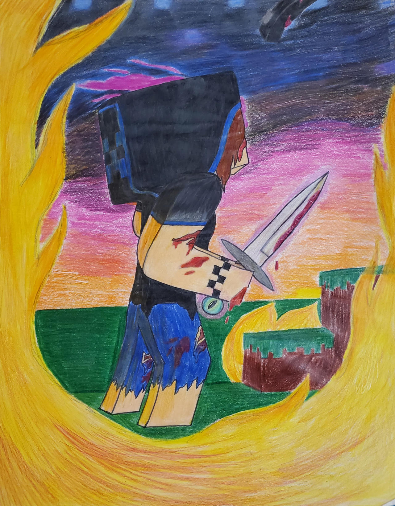 Minecraft Fight Scene - Completed by AviatorShadow on DeviantArt