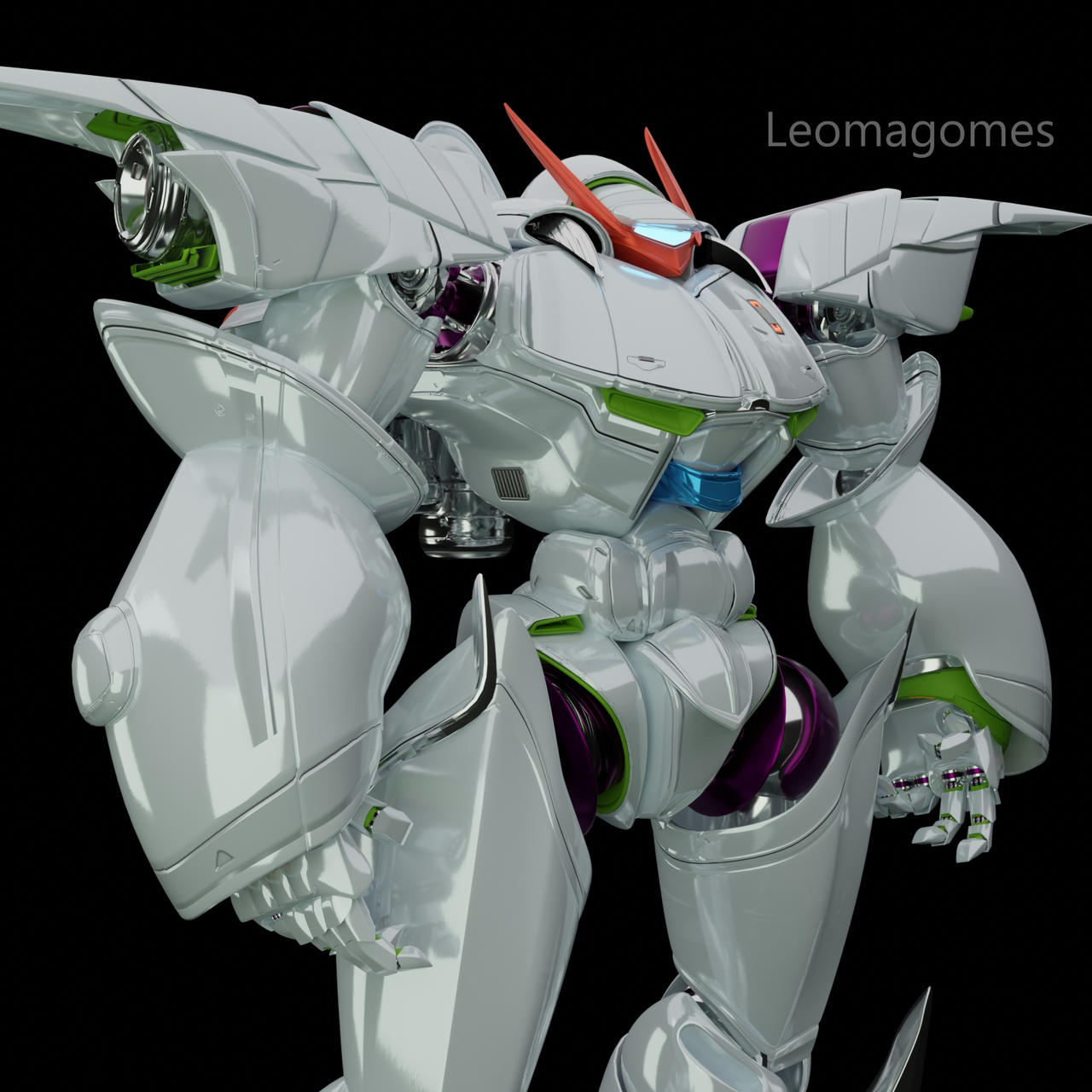 Pinata Mech Pirate mech with white painting by leomagomes on DeviantArt
