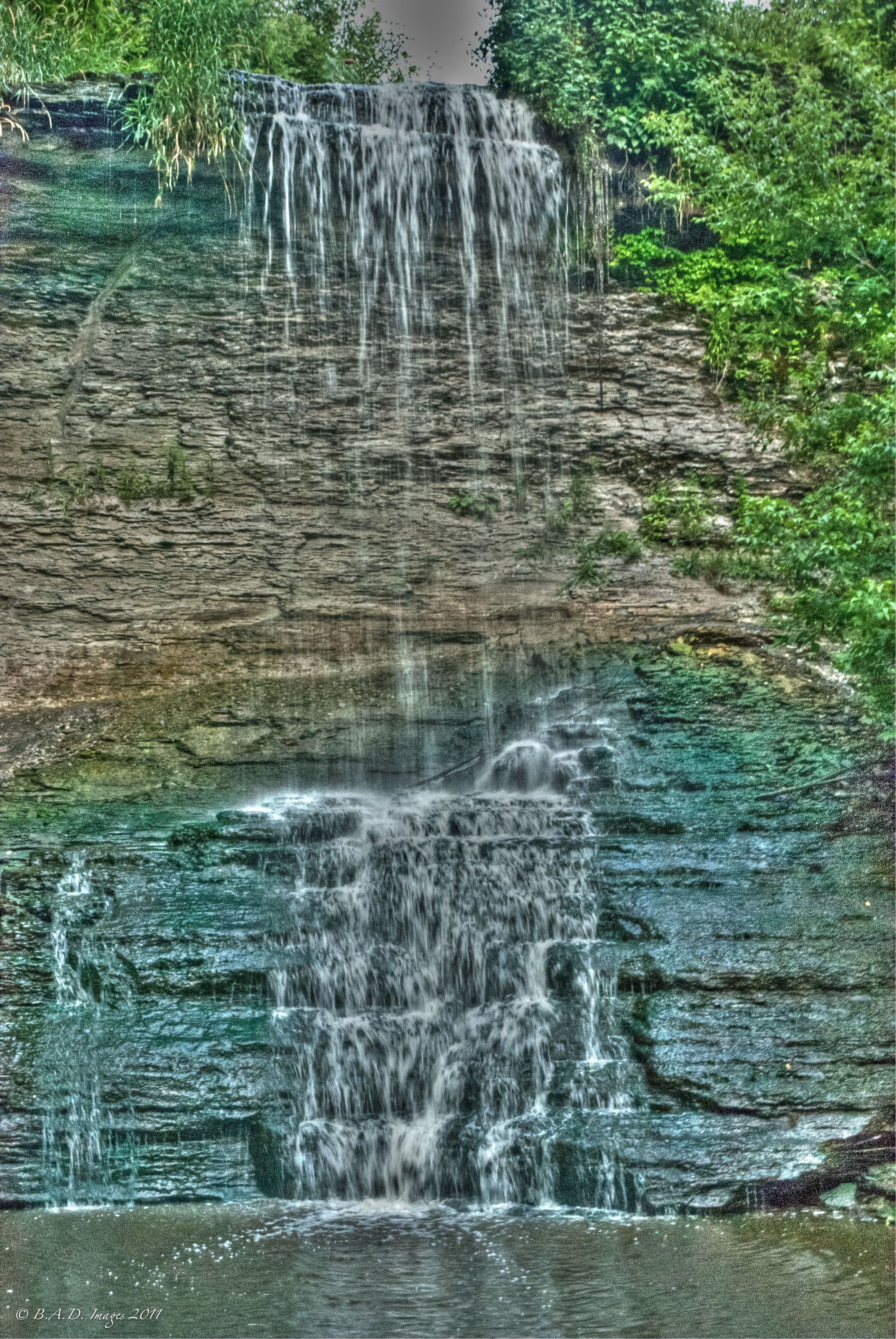 Wolcott waterfall