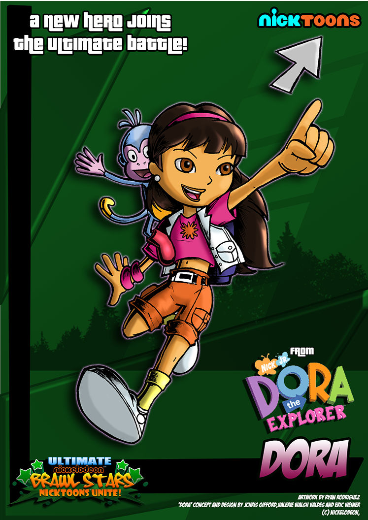 Nicktoons Dora The Explorer By Neweraoutlaw On Deviantart - nickelodeon brawl stars raphael