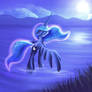 Princess Luna walking on the water