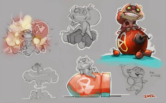 Lol Ziggs Sketches!