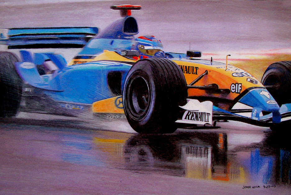 Renault throught the water