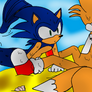 Sonic The Merhog save Tails