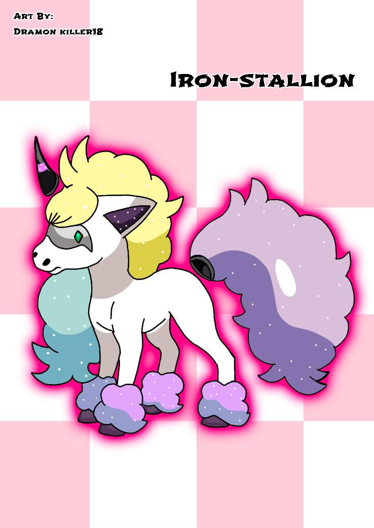Iron-Stallion {Gallarian ponyta paradox form} by Dramon18k on DeviantArt