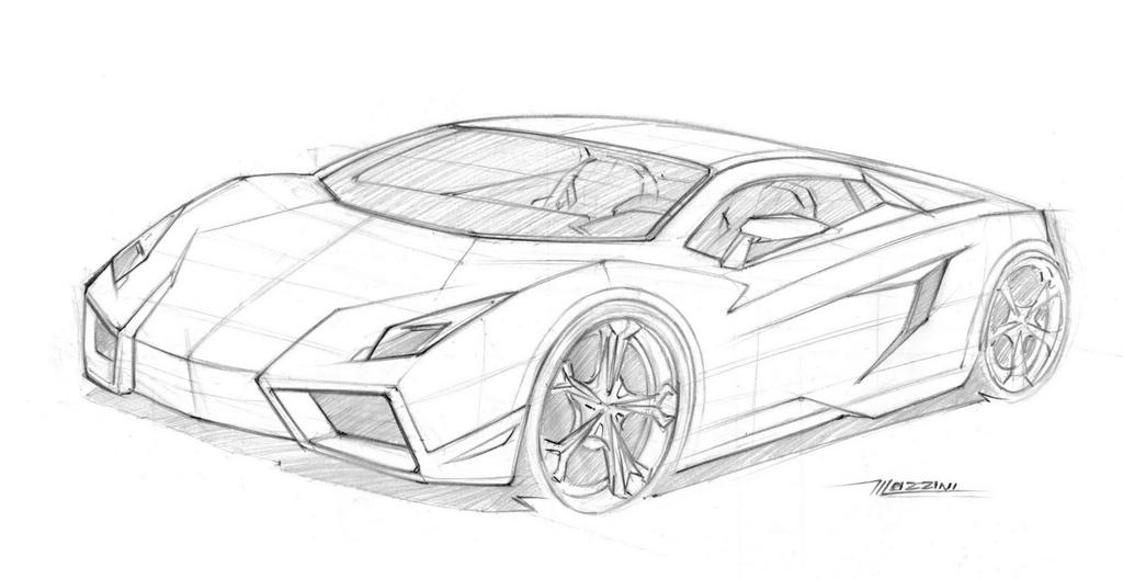 Sketch Lambo By Thiagomazzini On Deviantart Sketch Lambo By Thiagomazzini