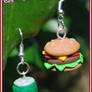 Hamburger and Drink Earrings