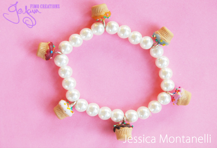 Cupcakes and Pearls - Bracelet