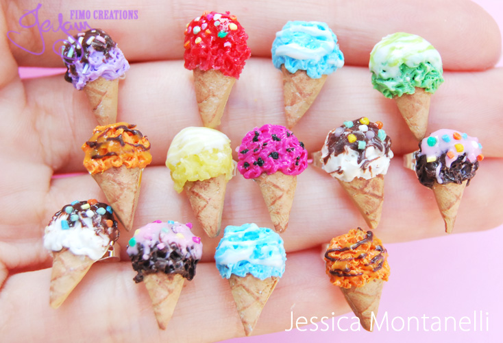 Rainbow Ice Cream Studs