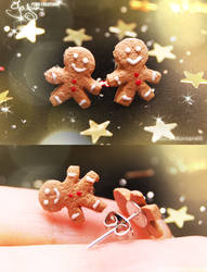 Mini Gingerbread Men - Earring