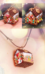 Gingerbread House - Necklace