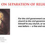 John Locke - on separation of religion and state
