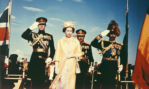 Elizabeth II and Haile Selassie