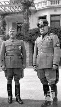 Image result for francisco franco and mussolini