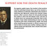 Theodore Roosevelt - support for the death penalty