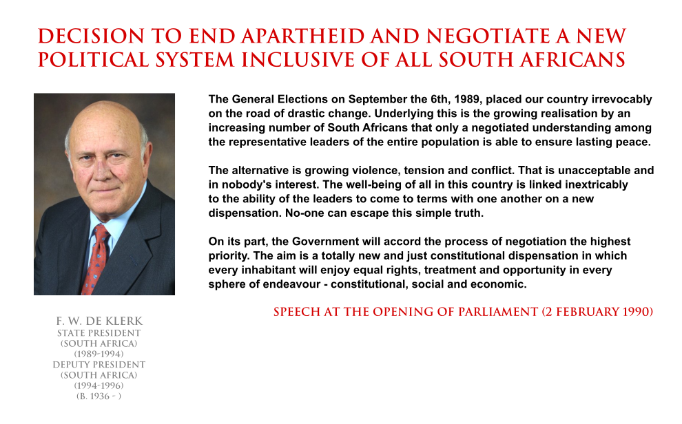 F W De Klerk Decision To End Apartheid By Pathtoenlighten On Deviantart F W De Klerk Decision To End Apartheid By Pathtoenlighten On Deviantart