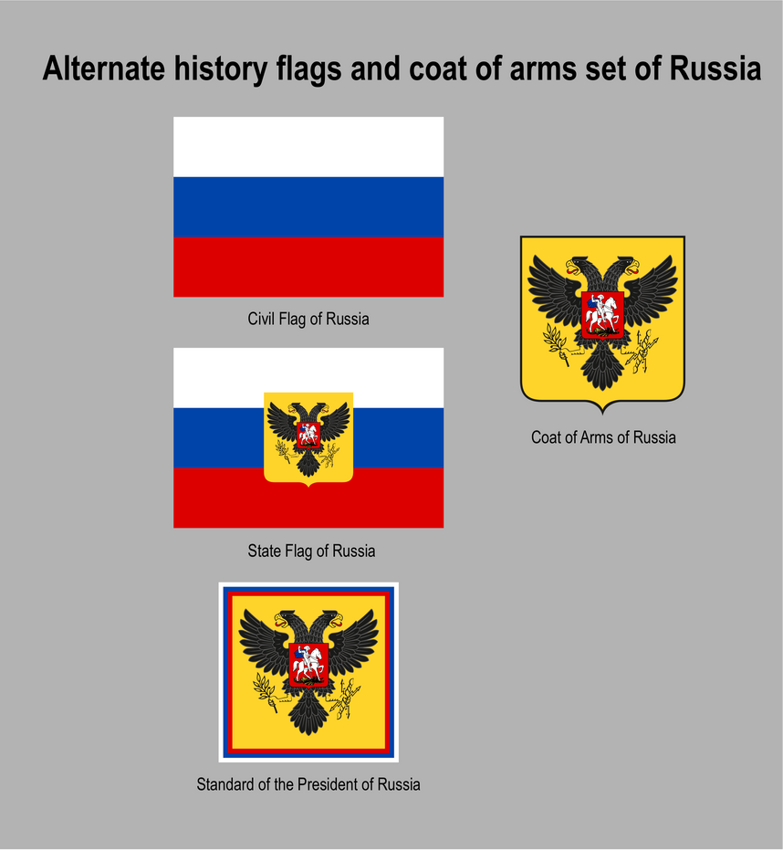 Alternate history flags and coat of arms of Russia by History-Explorer on  DeviantArt