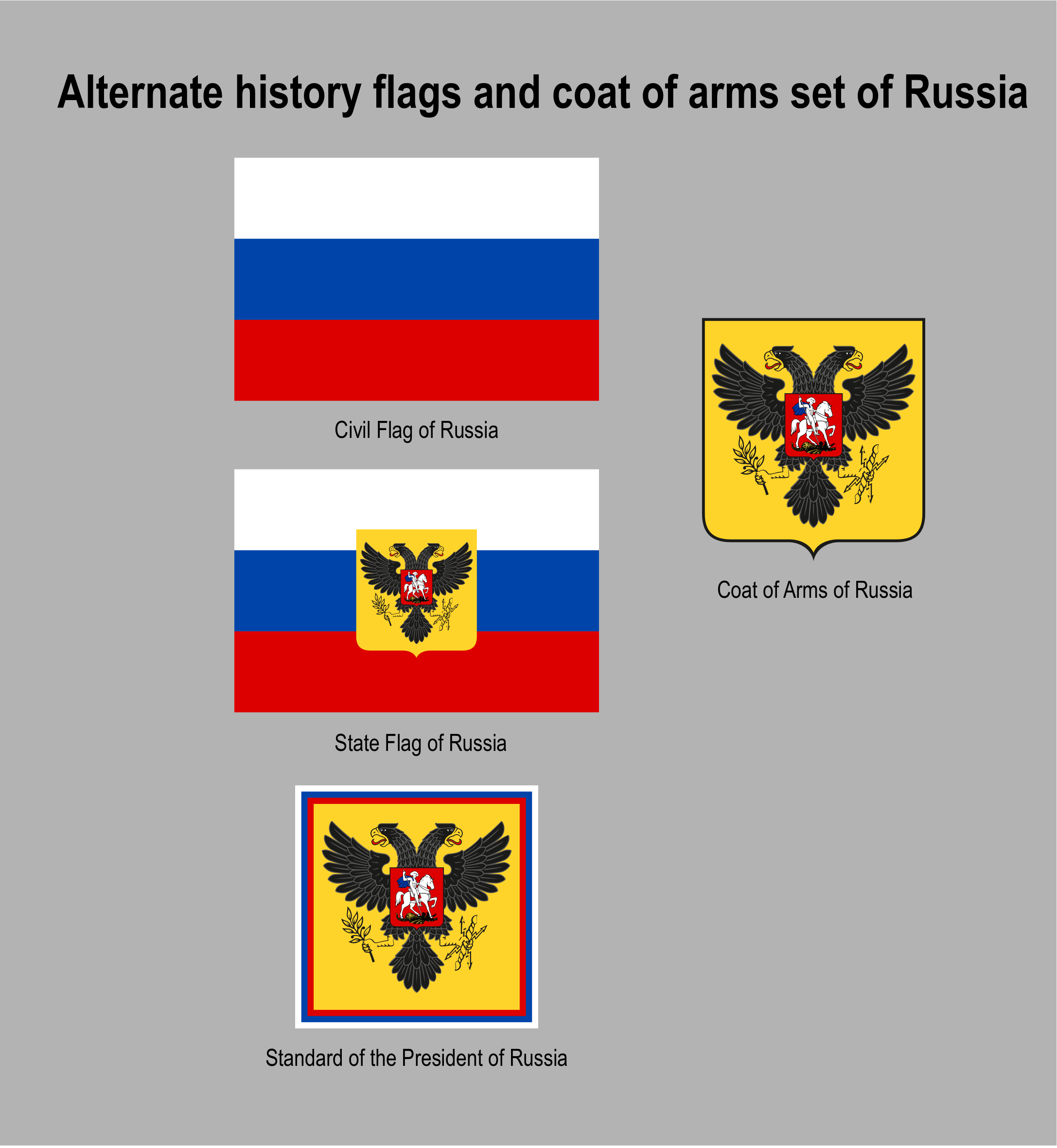 RUSSIAN FLAG – COAT OF ARMS