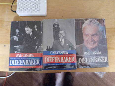 John Diefenbaker One Canada memoirs signed by him