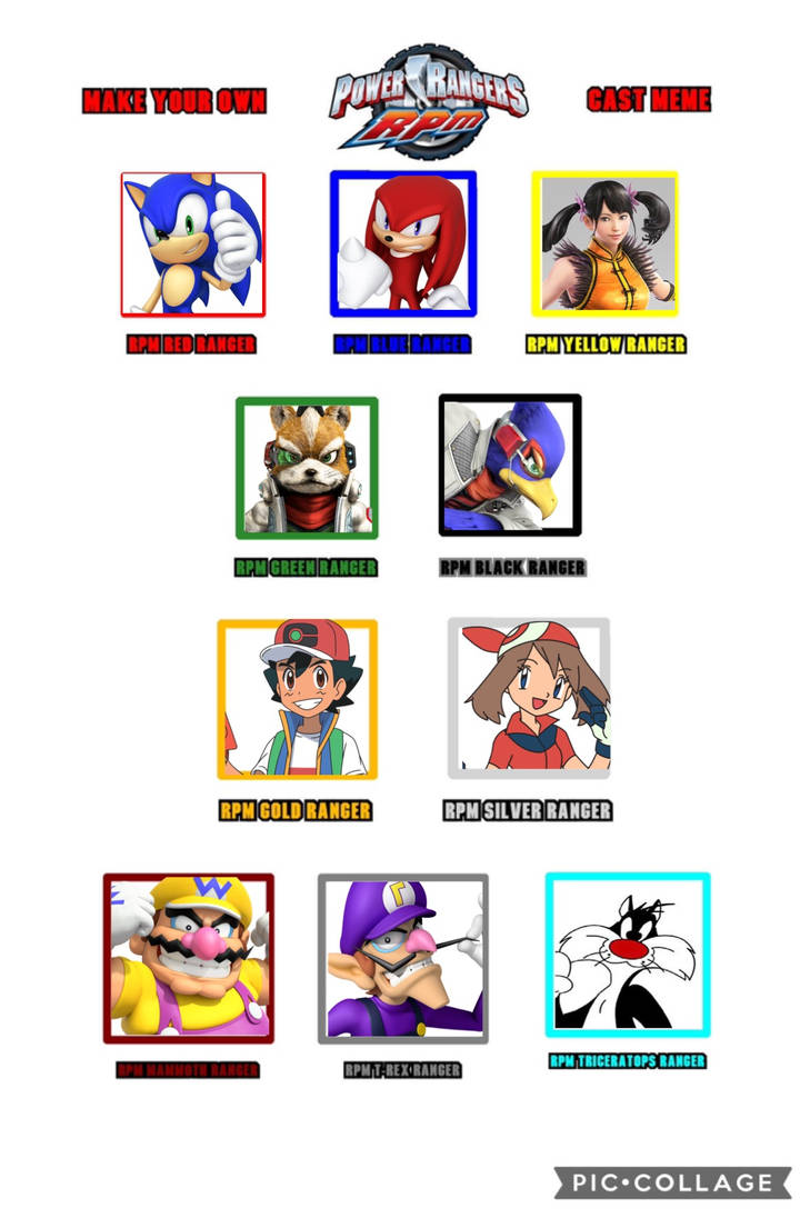 My Power Rangers RPM Cast by Residentmaster on DeviantArt